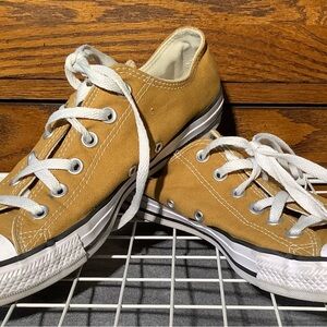 Converse Mustard Canvas Sneakers